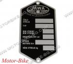 ЯВА ТАБЕЛКА ЗА НОМЕР НА РАМА /05-20-21-23-550-555/ JAWA 50 (На чешки)